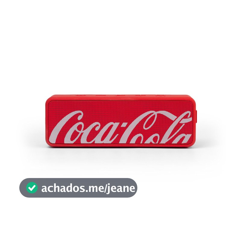 Caixa de Som com Baixos Acentuados, Resistente a Água - Vermelha | Sound Box Coca-Cola