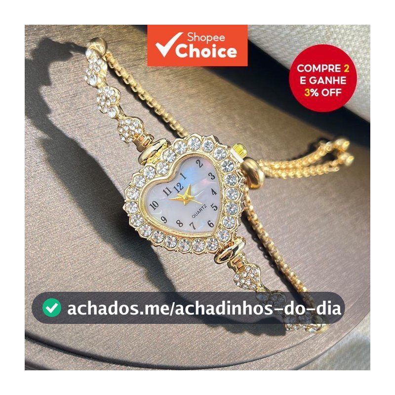 Nova Moda Flor Cravejada De Diamantes Em Forma De Coração Com Relógio Ajustável Para Mulher , Pulseira vintage