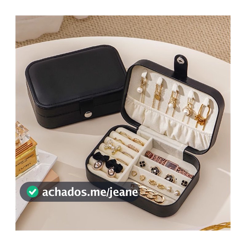 Porta joias Grande Organizadores  Para Viagem Portátil Caixa de Armazenamento para colar, brincos, anéis, pulseira-1