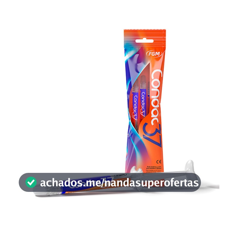 Condac 37% Blue Condicionador Ácido 3x2,5ml Ácido Fosfórico Gel + 3 Ponteiras Anvisa - FGM