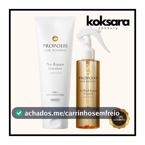 Kerasys Propolis Hair Bonding Pro Repair Treatment 250ml (Tube), No Wash Repair Treatment 200ml (Spray)