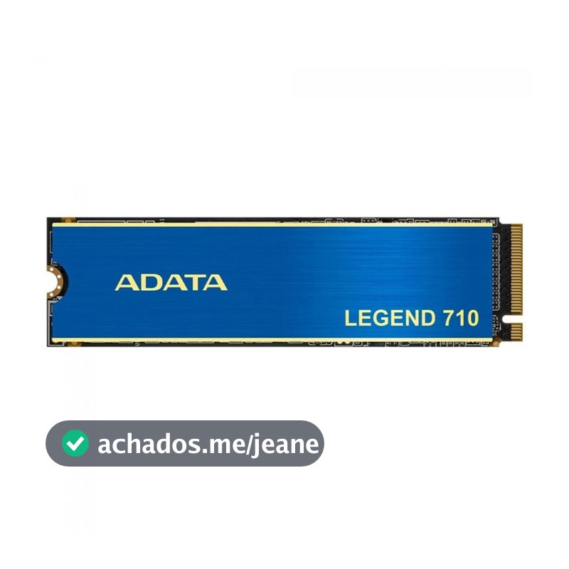 SSD Adata Legend 710, 512GB, M.2 2280 NVMe Leitura 2.400MBs, Gravação 1.600MBs, ALEG-710-512GCS