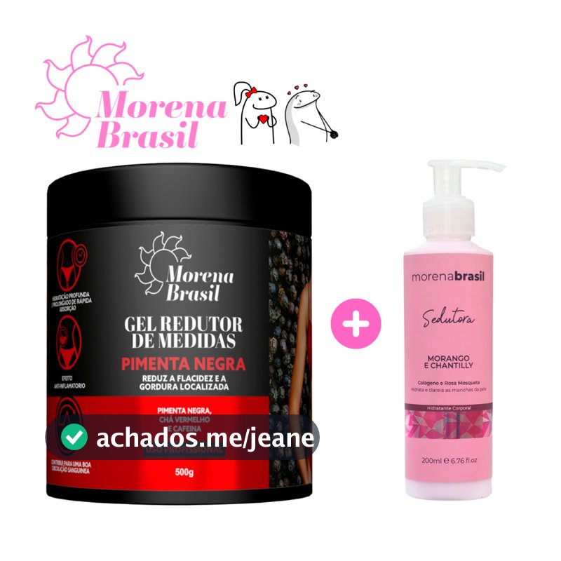 Gel Massageador Corporal Profissional Pimenta Negra 500g | Morena Brasil