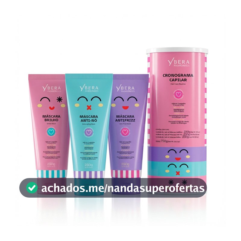 Kit Cronograma Capilar Kids para Menina - Fashion Gold
