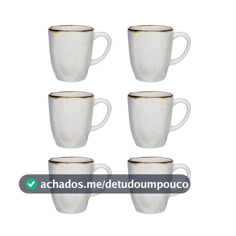 Jogo de 6 Canecas 380ml Oxford Ryo Maresia