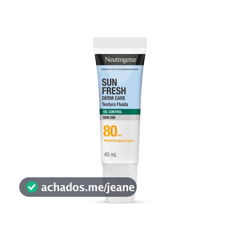 NEUTROGENA SUN FRESH FPS80 SEM COR PROTETOR SOLAR 40ML
