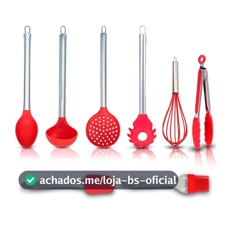 Utensílios de Cozinha Espatula Concha Pincel Colher Pegador Escumadeira