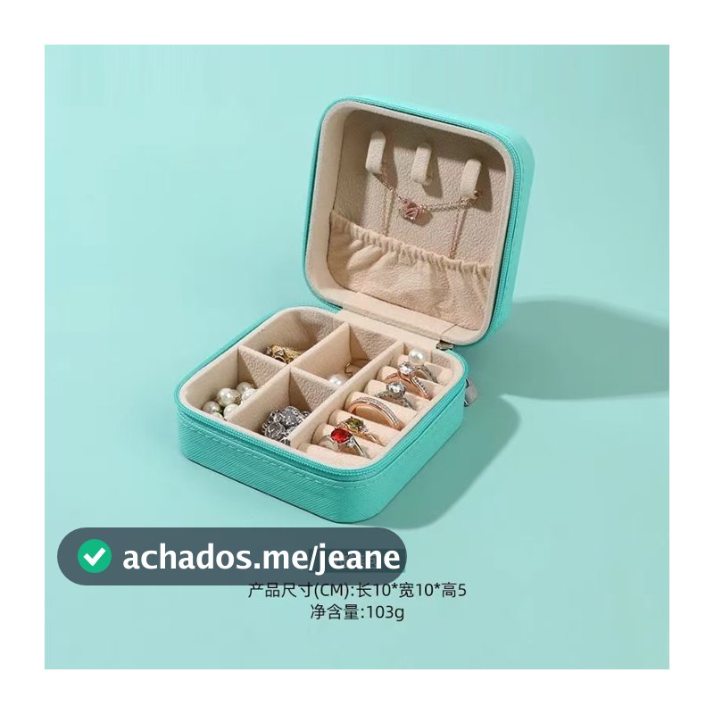 Porta Joia De Bolsa Para Viagem Portátil/ caixa de armazenamento/bolsa/anel/colar