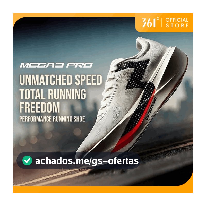 【Release on 9.20】361 Degrees MEGA3 Pro Unisex Tênis De Corrida Profissional Absorção De Choque Malha Respirável Treino