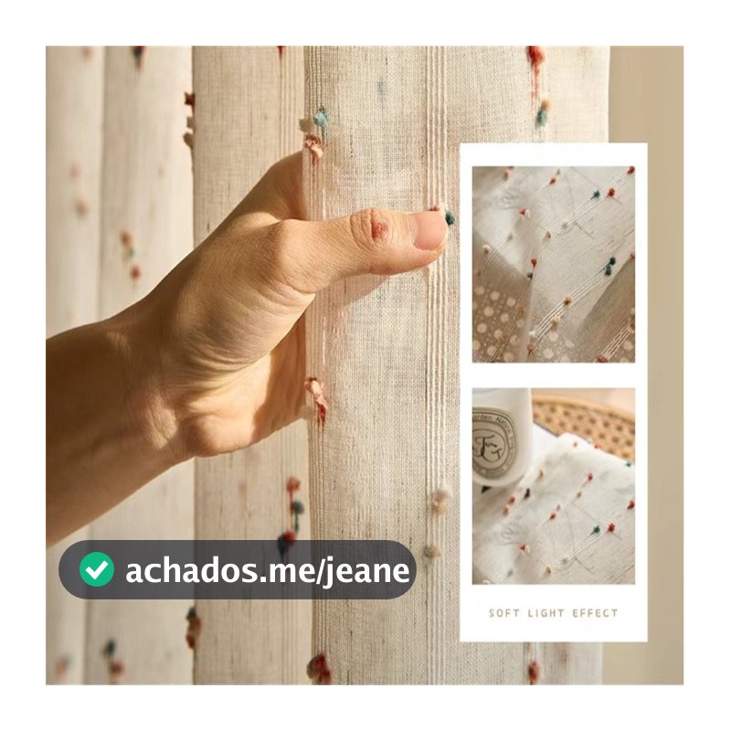 Listras De Linho Falso Cortinas Coloridas Pom Sheer Para Quarto De Crianças Bordadas Com Filtragem De Luz Voile Cortina Vintage Tratamento De Janela Deslizante