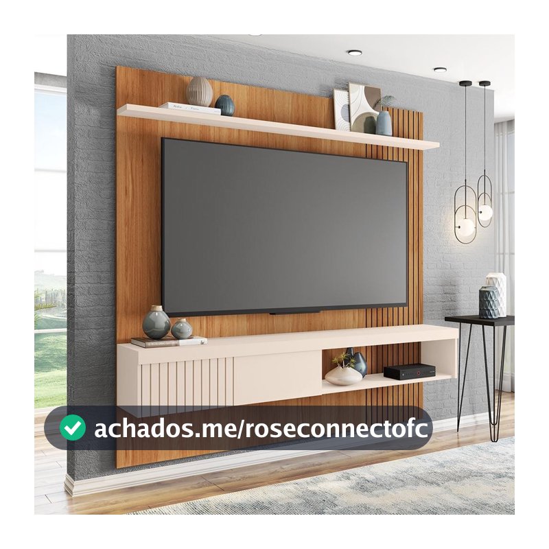 Painel Para Tv's Até 65 Polegadas Moon Marrom Caemmun