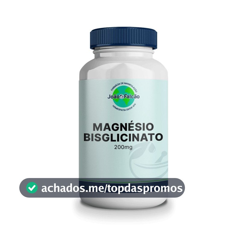 Magnésio Bisglicinato 200Mg em Cápsulas