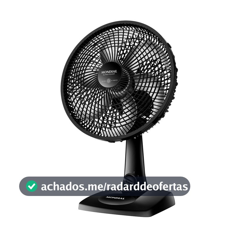 Ventilador de mesa 30 cm 6 pás com 3 velocidades - VSP-30-B - Mondial