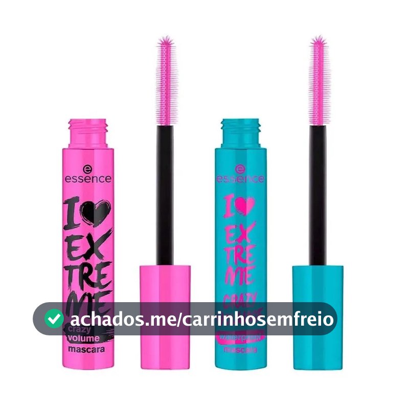 Essence I Love Extreme Crazy Volume Preto Máscara para Cílios de Volume