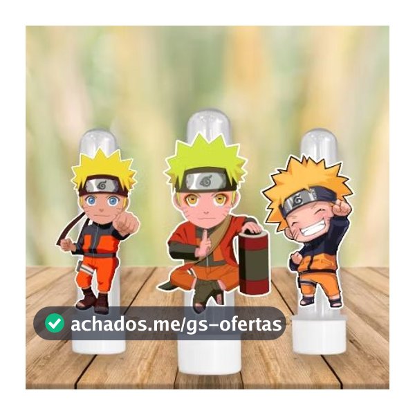 Apliques NARUTO 6x4cm – Lembrancinha e Decoração  Festa - SORTIDOS