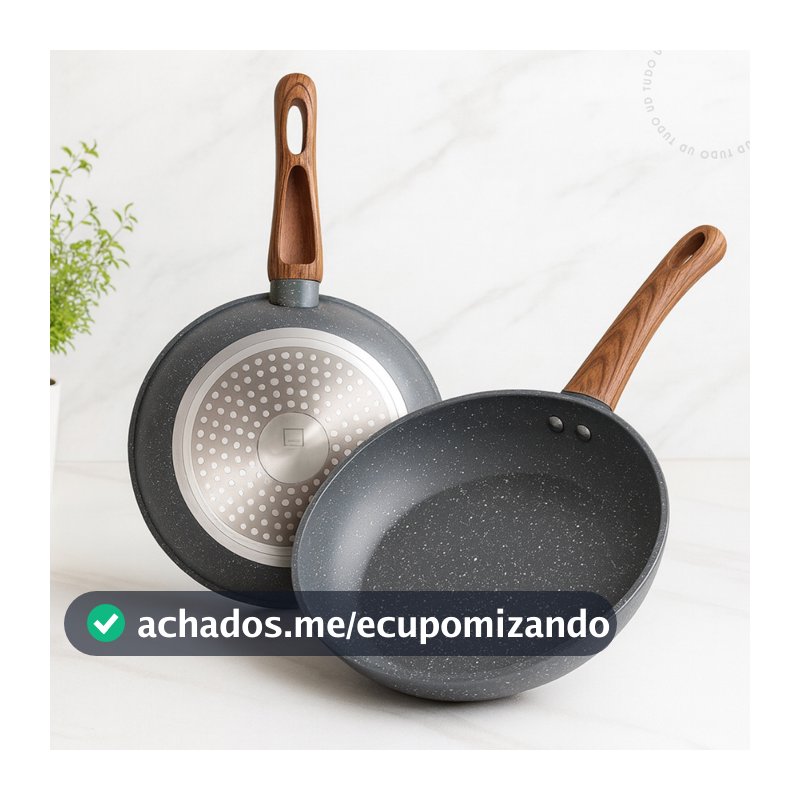 Frigideira Antiaderente Cerâmica Não Gruda Indução Ovos Frita Sem Óleo