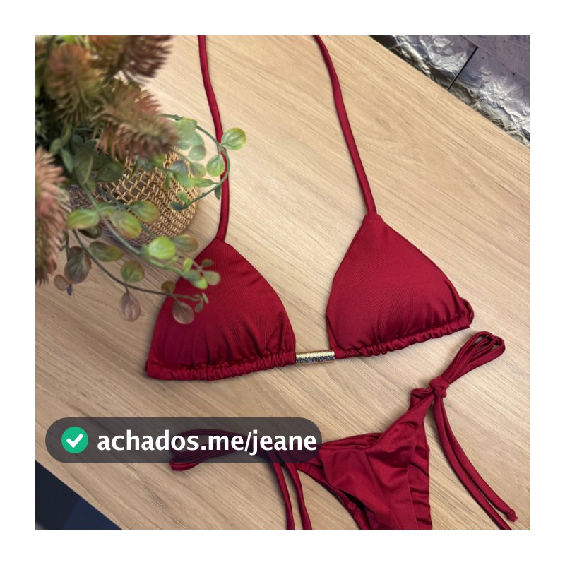 Biquíni Cortininha Amarração Calcinha fio Duplo Moda Praia Bojo Removível