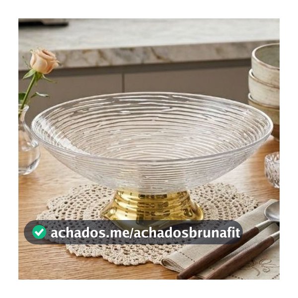 Fruteira Saladeira Organizador Multiuso De Frutas Tipo Aparência de Vidro Transparente Resistente Saladeira de Acrilico