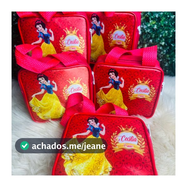 Kit Frasqueira Bolsa Personalizada em Nylon 600 | Lembrancinha Infantil, Festa, Casamento e Eventos