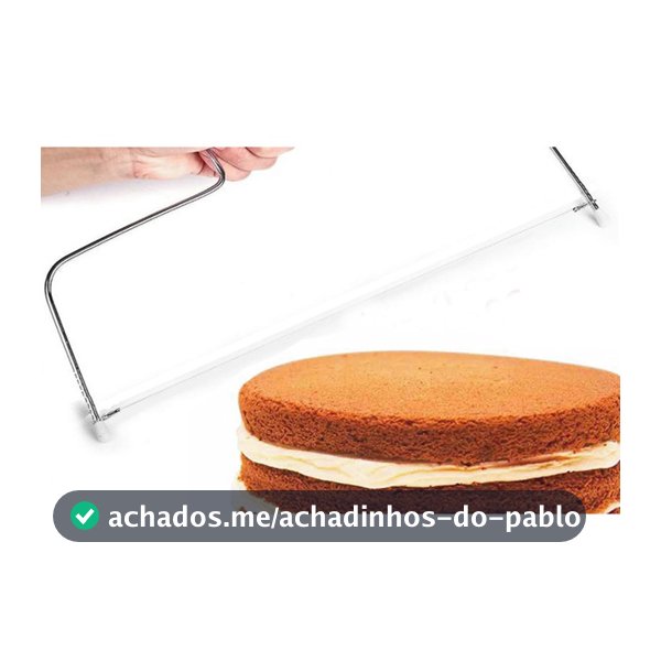 Fatiador Nivelador Cortador Inox Para Bolos Ajustável