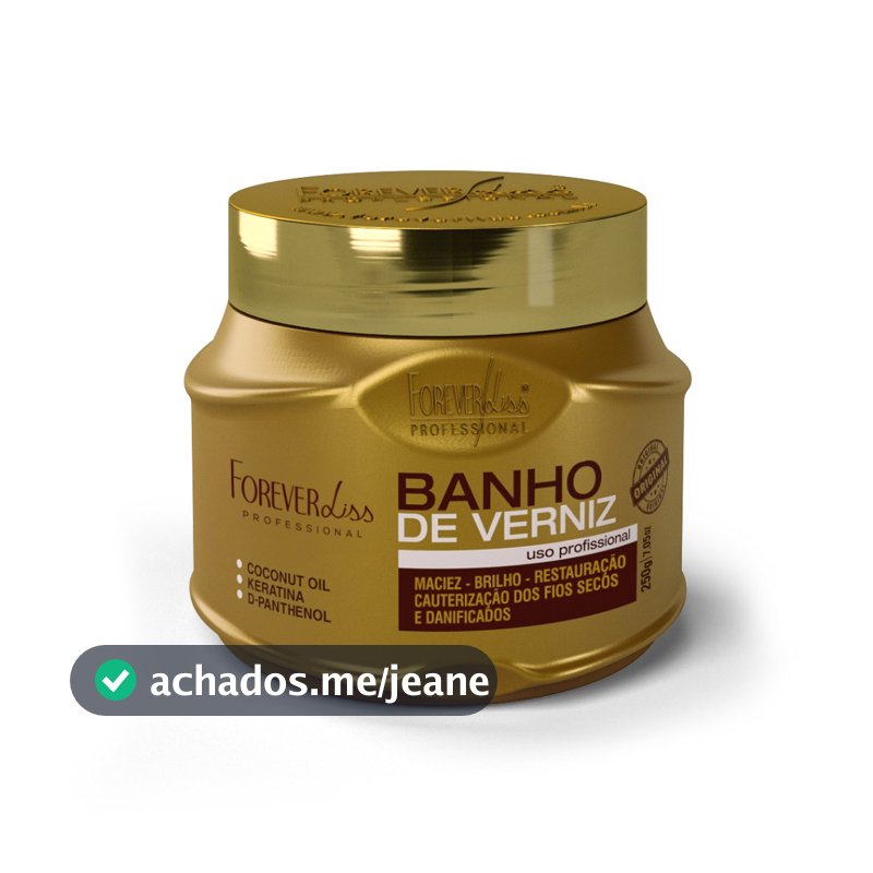 Máscara Banho De Verniz Forever Liss 250G