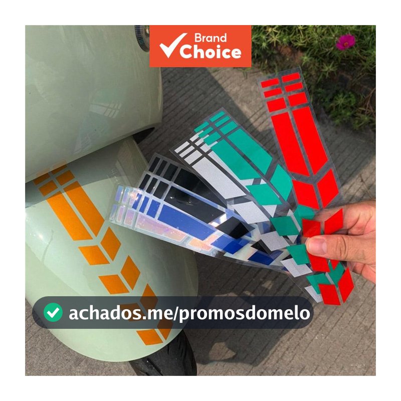 Listras Refletivas em Forma de Flecha para Motos e Scooters Elétricas à Prova d'Água - Adesivos para Para-lama