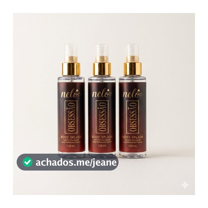 Kit 3 Body Splash Obsessão 120ml - Nelô