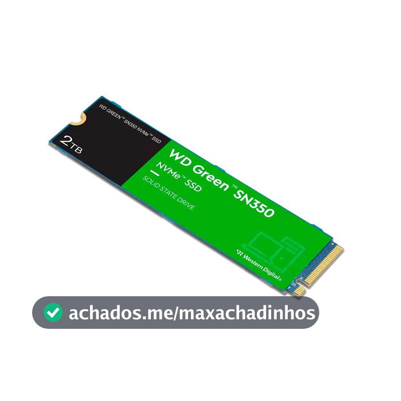 SSD WD Green SN350 2TB M.2 2280 NVME PCIE 3.0 3200Mb/s - WDS