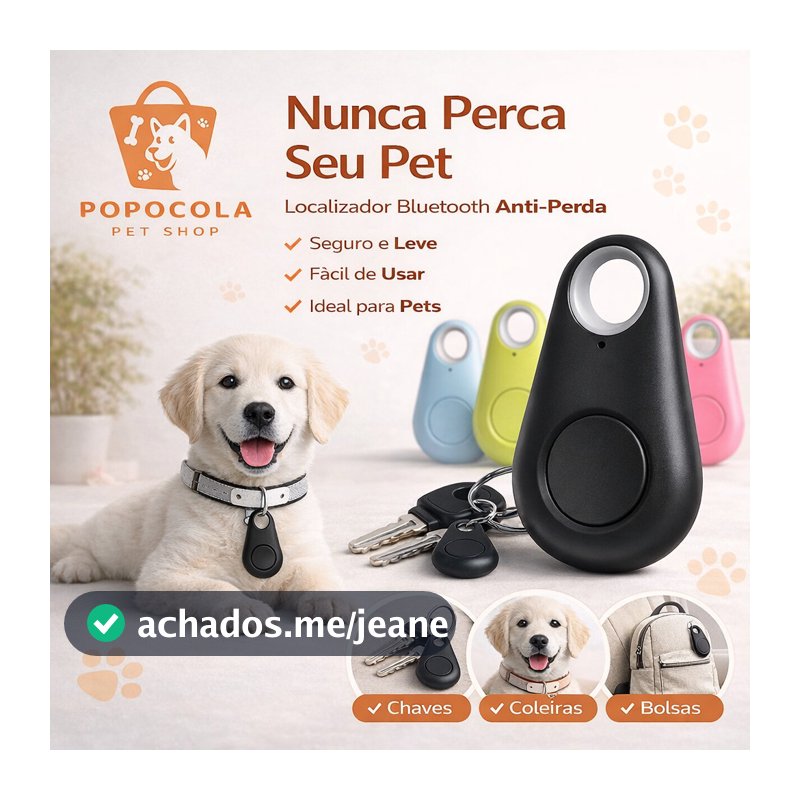 Rastreador GPS Mini Anti-Perda Chaveiro Bluetooth para Mala Bolsa Pet Localizador Portátil