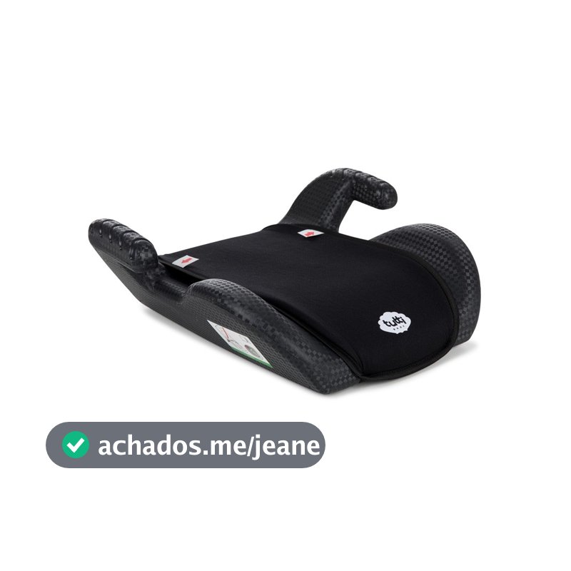 Assento de Elevação Para Auto 15 a 36 kg Infantil Uppy Preto Tutti Baby