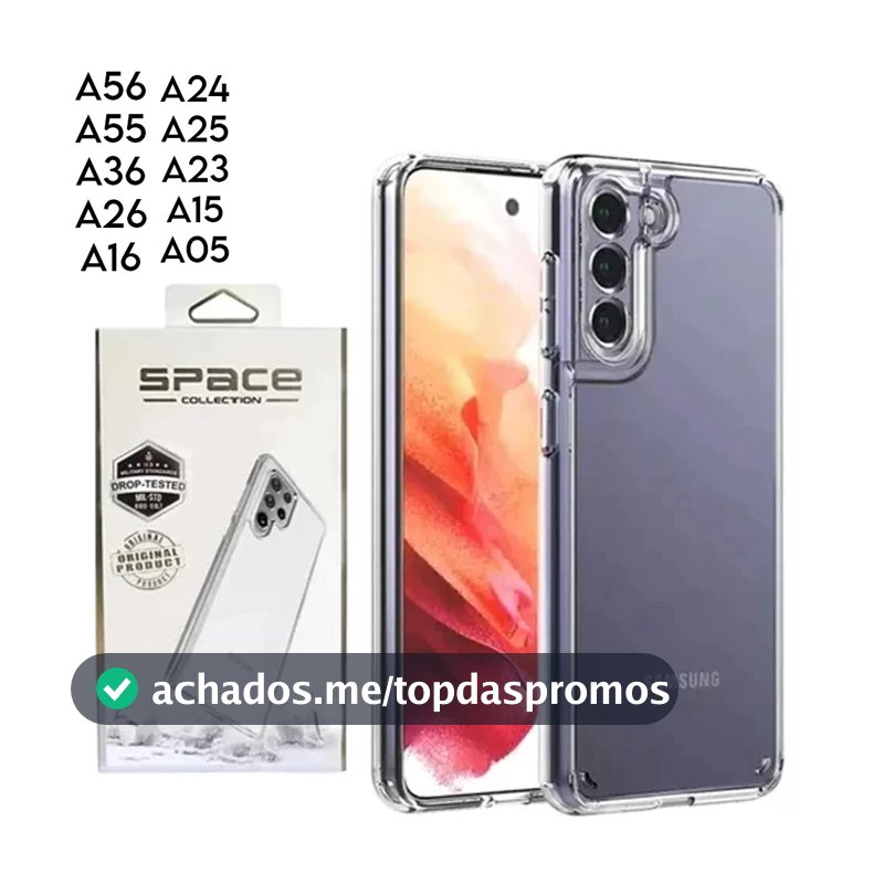 Capinha Acrilico Transparente Samsung A56/A3 A56 A36 A16 A54 A17 A32 4G A23 A22 A13 A12 A03 CORE Original Clear