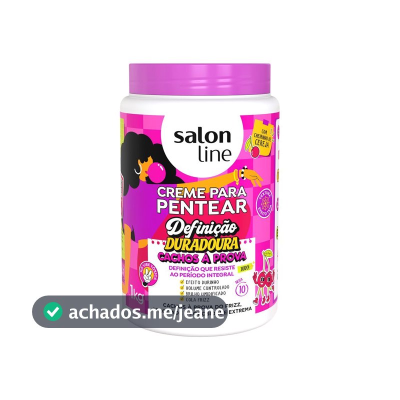 Creme Para Pentear Definição Duradoura Cachos à Prova 1kg