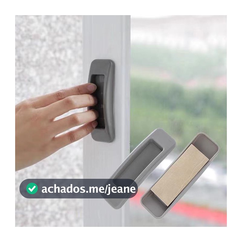 KIT 2 Puxador para Móveis Adesivo Porta Armário Gaveta Com 2 Unidades