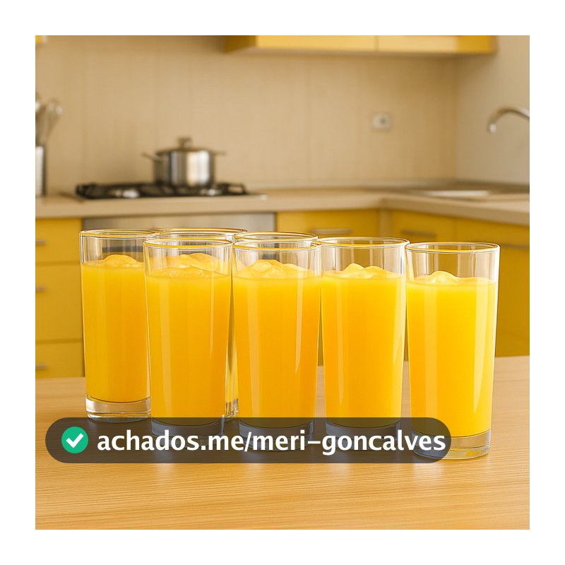 Jogo Copos Vidro 255ml Long Drink Multiuso Flores Orquídeas Cozinha Estampas Diversas Ruvolo