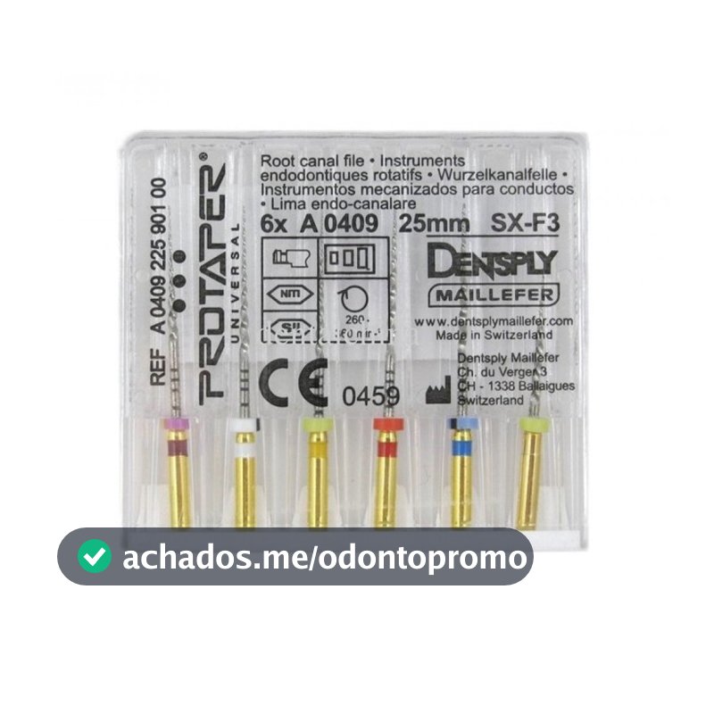 Lima Rotatória Protaper Dentsply Limas Endodôntico Canal