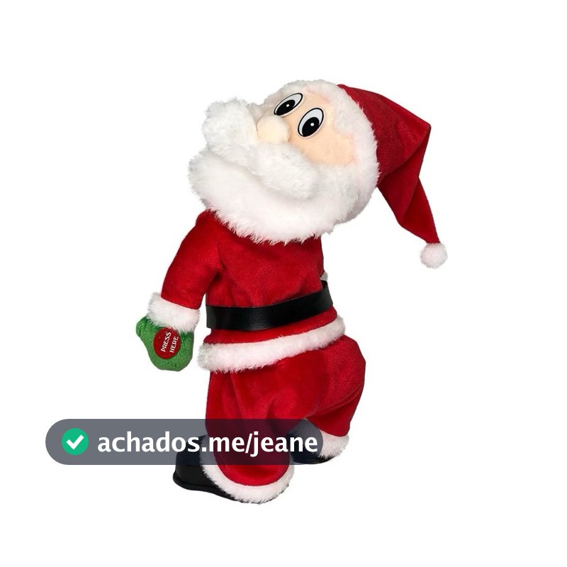 Papai Noel Musical Movimento Presente de Natal