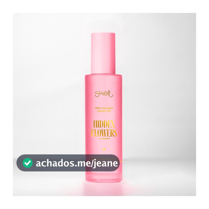 Body Splash Hidden Flowers Skelt 100ml - Bergamota da Itália, Pera, Pêssego, Noz-moscada