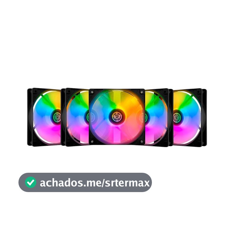 Kit Ventoinhas TGT Striker, Rainbow, 5x120mm, TGT-STK5-BLRBW
