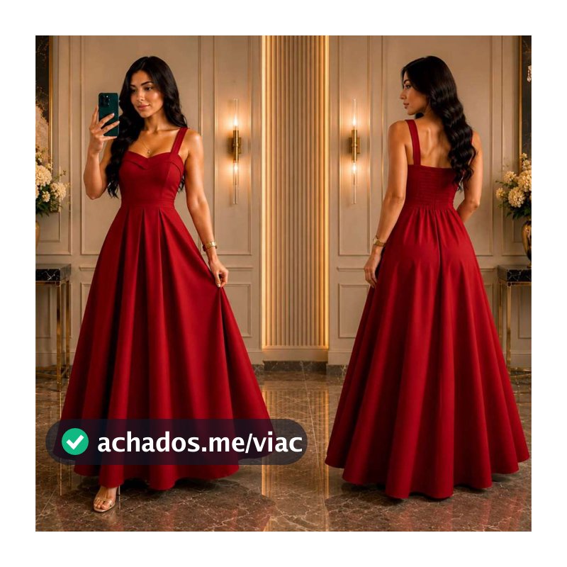 Vestido longo Feminino Festa Luxo Elegante Tecido Duna Linho Bojo Forrado Casamento Formatura Tendência 2026