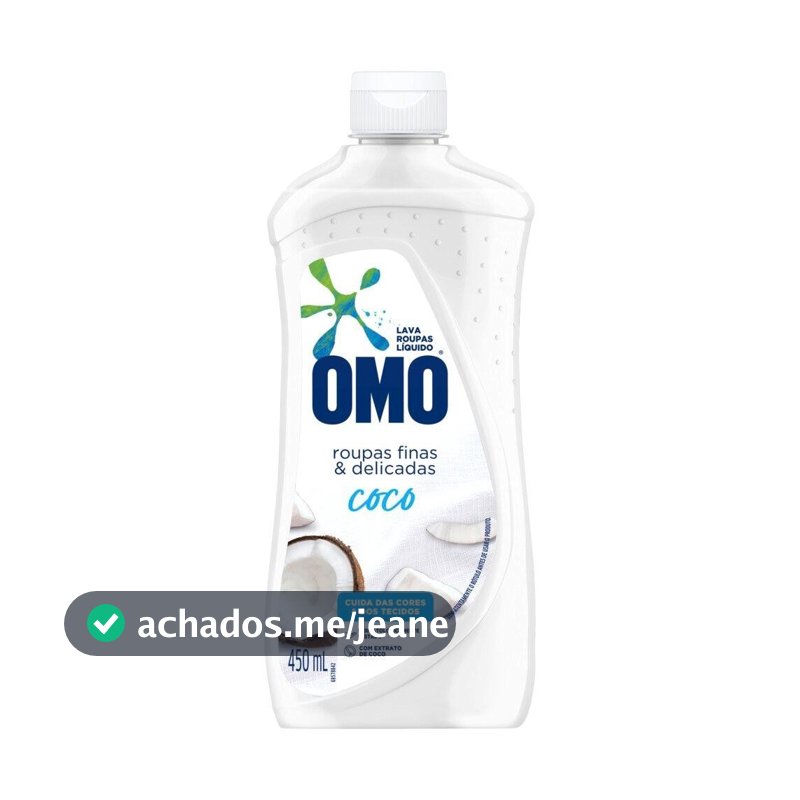 Sabão Líquido Omo Roupas Finas e Delicadas Coco 450ml