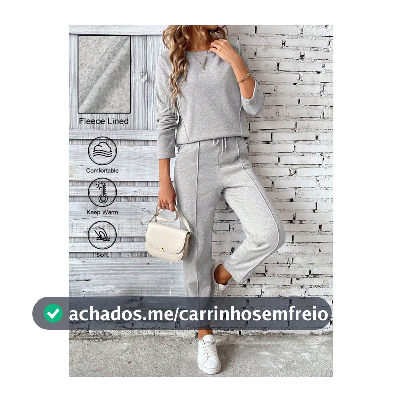 Conjunto Feminino Lanzinha Calça e Blusa Level Outono Inverno