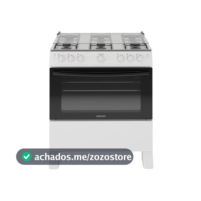 Fogão Itatiaia Star New Piso 6 Bocas Branco Mesa de Inox Bivolt 3700000473