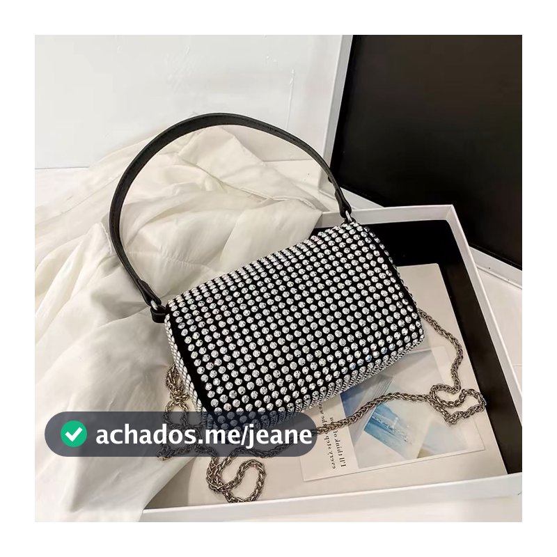 bolsa de mão Bolsa de ombro Pequena/Nova De Diamantes Incrustados JH1001
