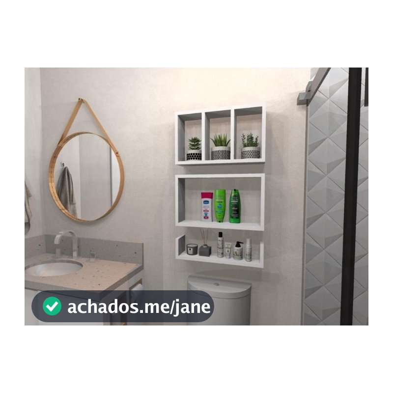 kit nichos prateleiras para banheiro nicho 50x25x10 prateleira 50x10x10 nicho triplo 50x20x10