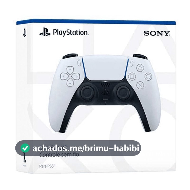 Controle Sem Fio Sony DualSense Para PlayStation 5 Branco