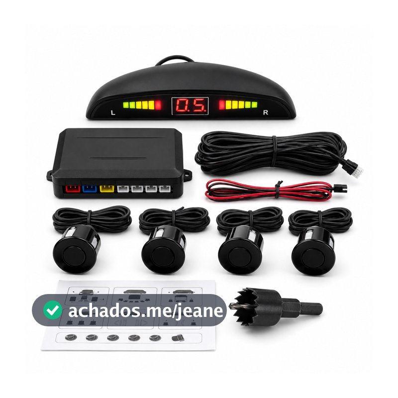 Sensor Estacionamento Carro com Visor LED + Sistema de Ré   Bipe