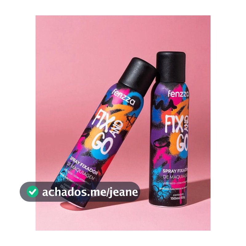 Fixador de Maquiagem Fix And Go Spray - Fenzza