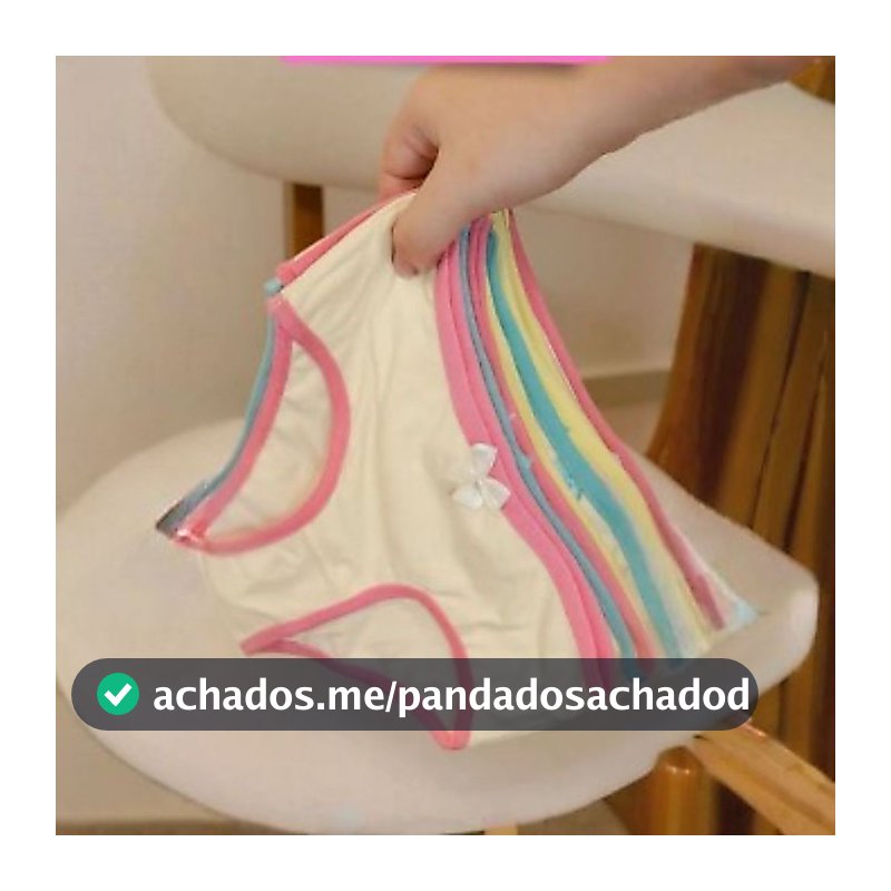 5 Calcinhas Infantis Feminina Modelagem Que Conforta Tecido 100% Algodão