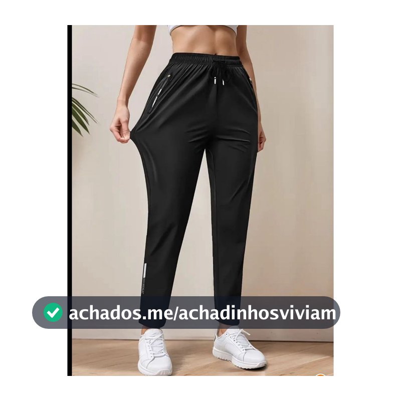 Calça Feminina Dry Fit Poliamida C/Elastano Esportiva Fitness Slim Fit