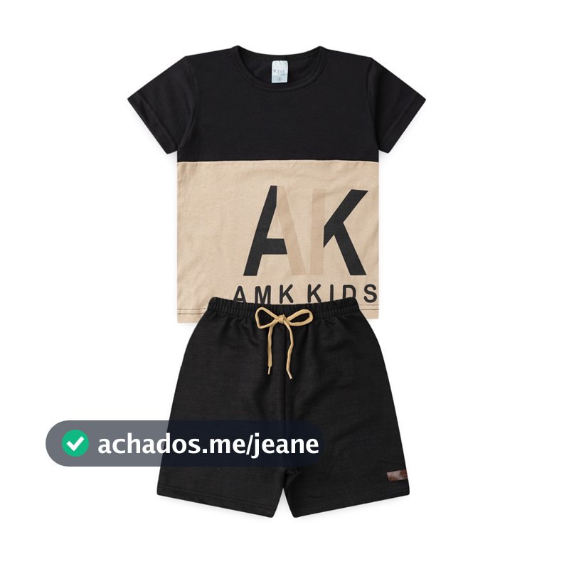Conjunto Infantil Menino Masculino Camiseta e Bermuda L02